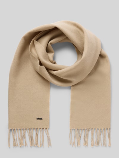 BOSS Sjaal van pure wol, model 'ZESY' Beige - 1