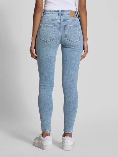 Pieces Skinny Fit Jeans aus Baumwoll-Mix Modell 'DANA' Hellblau 5