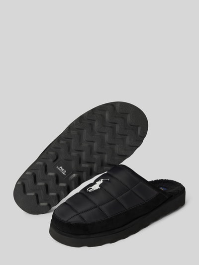 Polo Ralph Lauren Slides mit Logo-Stitching Black 4