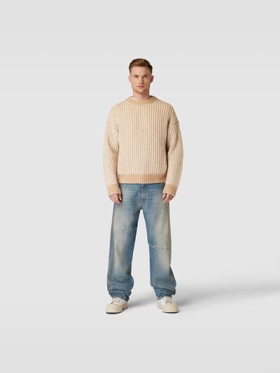 Filippa K Pullover in Strick-Optik Camel 1