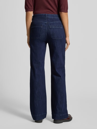 Christian Berg Woman Flared Fit Jeans aus Baumwoll-Mix mit Paspeltaschen Marine 5