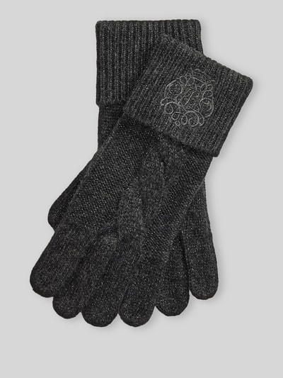 Lauren Ralph Lauren Handschuhe aus Wolle mit Logo-Prägung Dunkelgrau 1