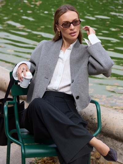Style Icon Collection Gestreifte Bluse aus Viskose - curated by Viky Rader Ecru 6