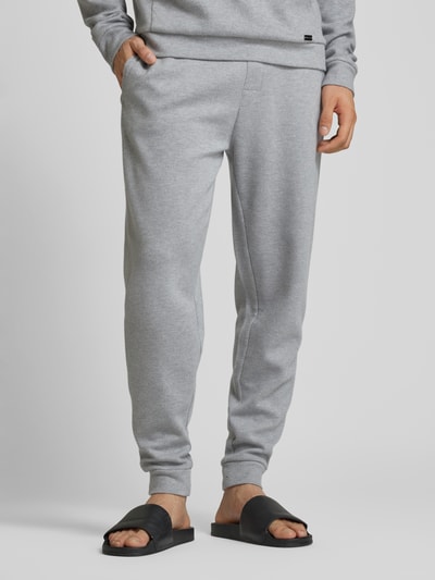 BOSS Loose Fit Sweatpants mit angedeutetem Eingriff Hellgrau 4