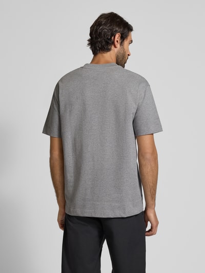Marc O'Polo Relaxed Fit T-Shirt aus reiner Baumwolle Hellgrau Melange 5