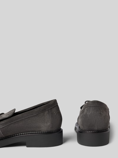 Productfoto, zwarte loafers van rundleer model 'Erin 3' van Marc O'Polo, Dames Loafer