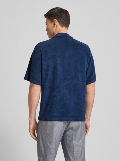 Jack & Jones Premium Vrijetijdsoverhemd met reverskraag, model 'TERRY' Marineblauw - 5