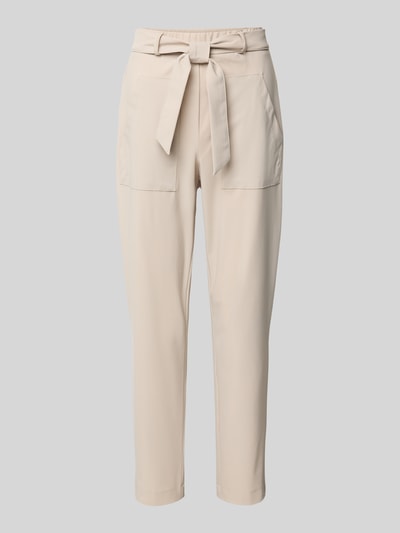 Raffaello Rossi Spodnie materiałowe o kroju regular fit o skróconym kroju model ‘IRA’ Kamienny 2