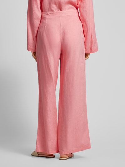 (The Mercer) N.Y. Leinenhose in unifarbenem Design Pink 5