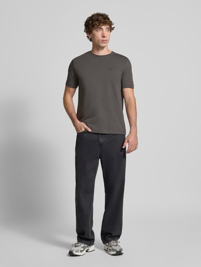 Marc O'Polo Denim Regular Fit T-Shirt aus reiner Baumwolle Anthrazit 1