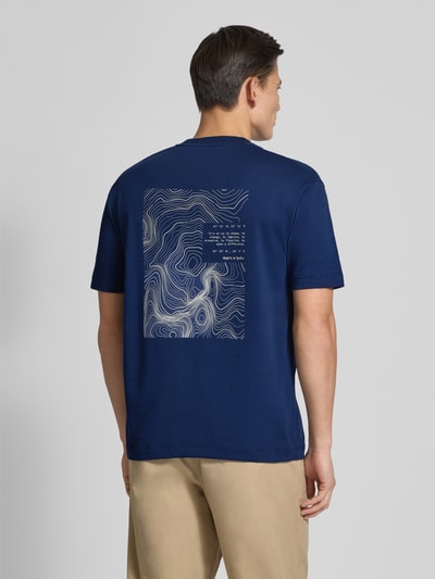 Marc O'Polo Regular Fit T-Shirt aus reiner Baumwolle Royal 5