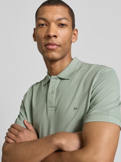 Christian Berg Men Koszulka polo o kroju regular fit z przeszyciami Trzcinowy 3
