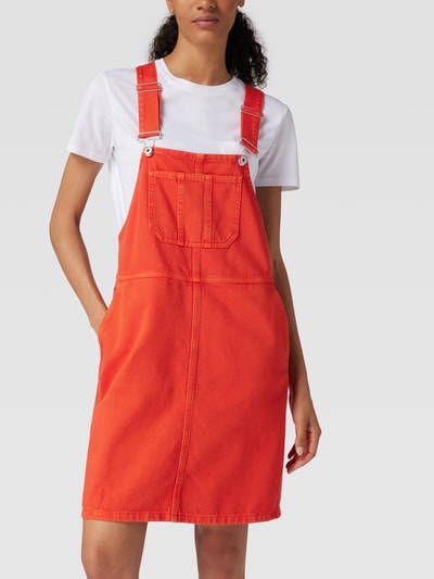 Jake*s Casual Mini-jurk in denimlook Lichtrood - 4