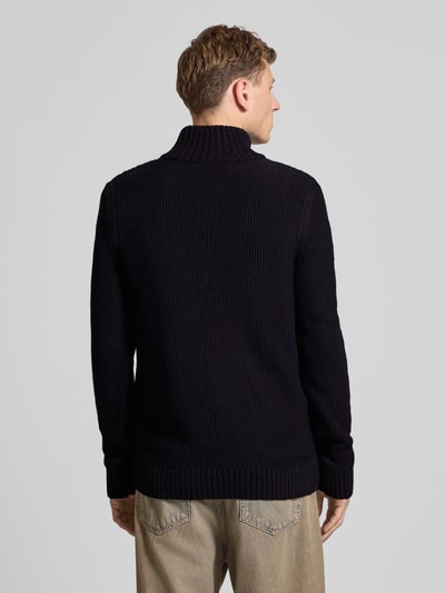 Superdry Strickpullover mit gerippten Abschlüssen Dunkelblau 5