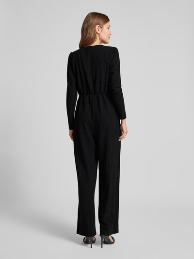 ICHI Jumpsuit mit Effektgarn Modell 'NAREEN' Black 5