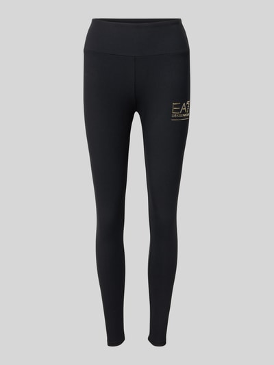 EA7 Emporio Armani High waist legging met labeldetail Zwart - 2