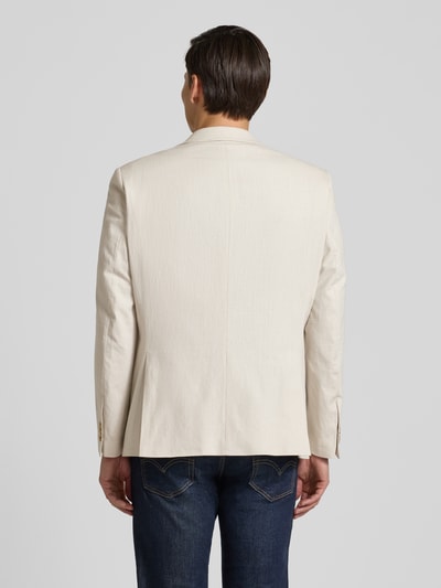 Christian Berg Men Sakko aus Leinen-Mix mit Pattentaschen Beige 5