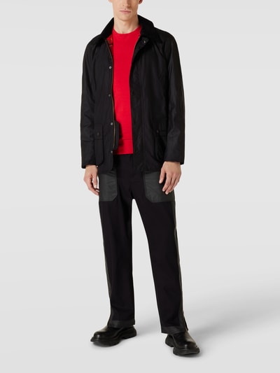 Barbour Parka woskowana z wykładanym kołnierzem model ‘ASHBY’ Czarny 1