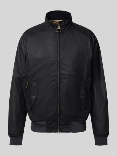 Barbour Bomberjacke mit Zweiwege Reißverschluss Marine 1