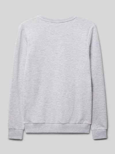 Boss Sweatshirt met labelprint Middengrijs gemêleerd - 3