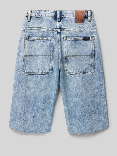 CARS JEANS High Rise Jeansshorts mit Eingrifftaschen Modell 'WAGO' Hellblau 3