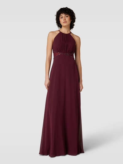 Jake*s Cocktail Abendkleid mit Neckholder Bordeaux 4