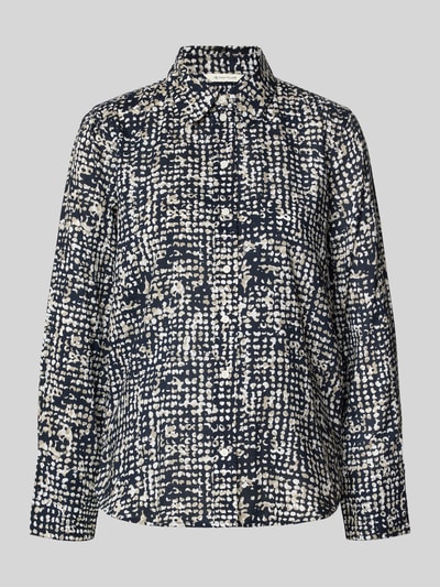 Tom Tailor Regular Fit Hemdbluse aus Baumwoll-Modal-Mix Marine 2