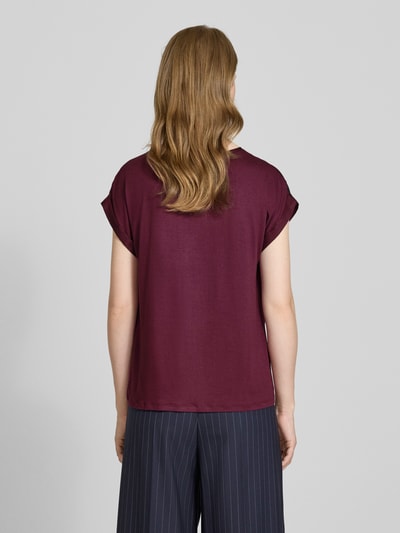 Vila Blusenshirt mit Rundhalsausschnitt Modell 'ELLETTE' Pflaume 5