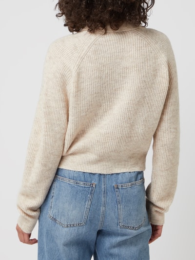 Noisy May Pullover mit Woll-Anteil Modell 'Anika' Sand 5