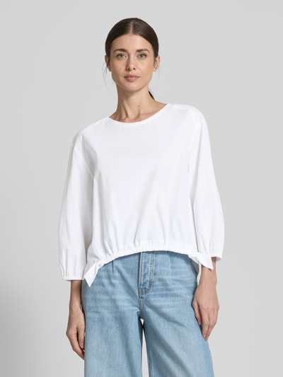 Marc Cain Relaxed Fit Bluse mit 3/4-Arm Weiss 4