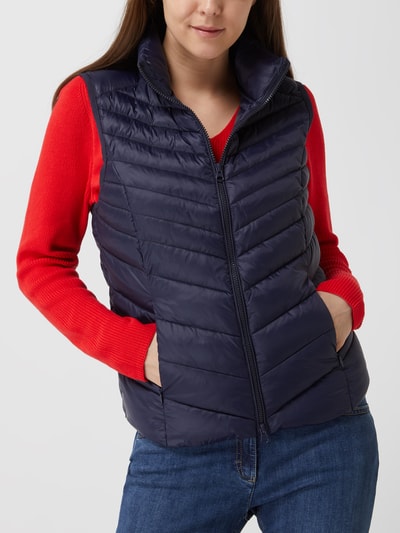 Christian Berg Woman Bodywarmer met naadritszakken Donkerblauw - 4