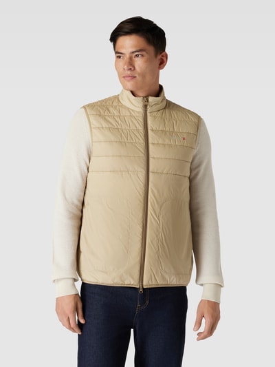 Barbour Steppweste mit Zweiwege-Reißverschluss Modell 'SHORELINE GILET' Weiss 4