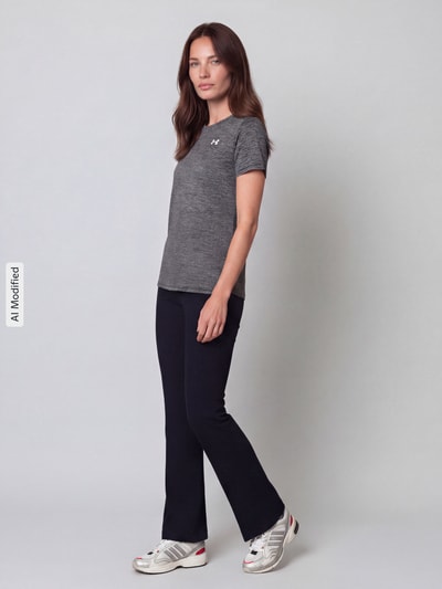 Under Armour Loose Fit Sport-T-Shirt mit Logo-Print Black 1