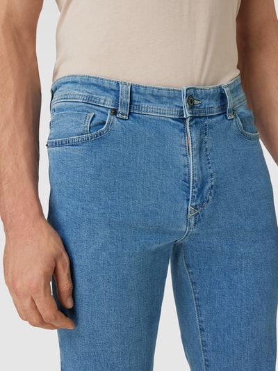 MCNEAL Slim fit jeans met knoop- en ritssluiting Lichtblauw gemêleerd - 3