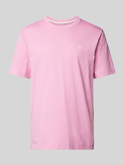 Marc O'Polo Regular Fit T-Shirt aus reiner Baumwolle mit Logo-Print Rosa 2