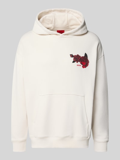 HUGO Regular Fit Hoodie aus reiner Baumwolle Modell 'DAGETHOOD' Weiss 2