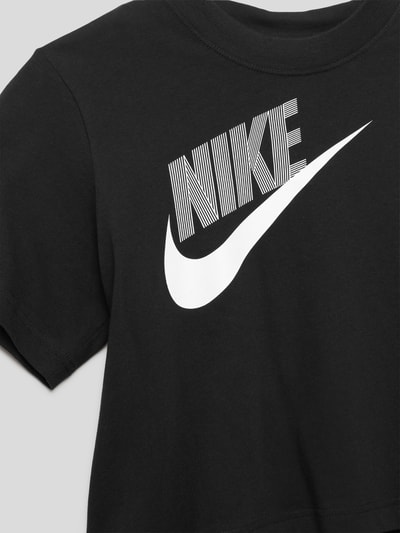 Nike T-Shirt aus Baumwolle mit Label-Detail Black 2