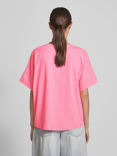 Tom Tailor T-Shirt mit Streifenmuster Pink 5