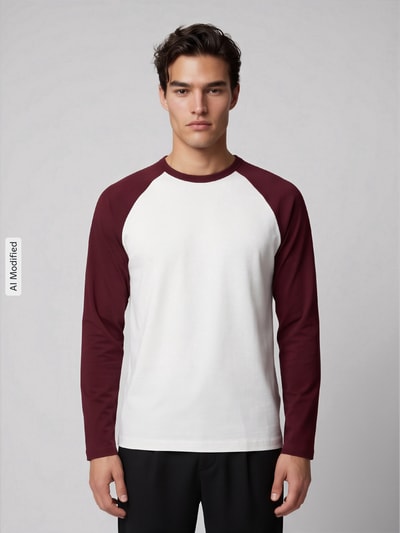 ONLY & SONS Relaxed Fit Longsleeve aus reiner Baumwolle Modell 'HEATON' Offwhite 4