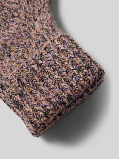 Christian Berg Woman Handschuhe mit geripptem Abschluss Hellrosa 2