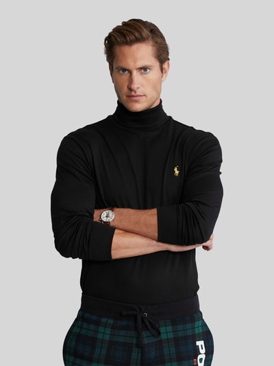 Polo Ralph Lauren Regular Fit Turtleneck aus reiner Baumwolle Black 4
