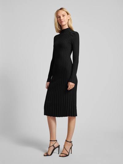 Mango Strickkleid mit Turtleneck Modell 'FLURRY' Black 1