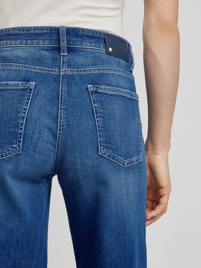 Cambio Korte jeans in 5-pocketmodel, model 'PALAZZO' Blauw - 3