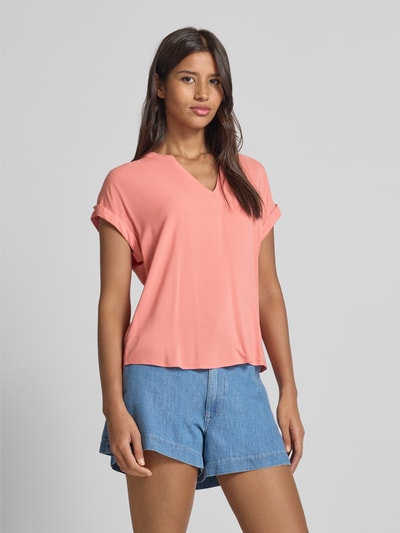 Tom Tailor Relaxed Fit Blusenshirt aus reiner Viskose Apricot 4
