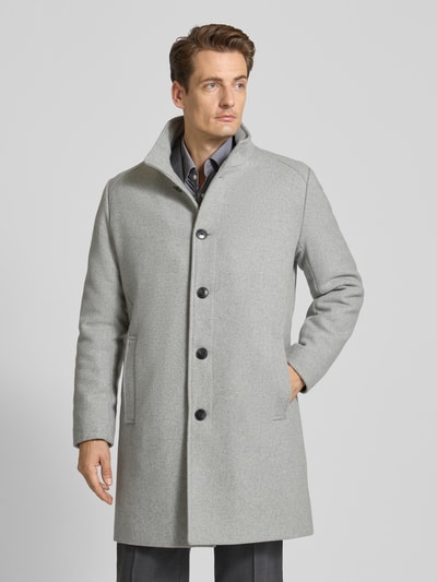 Roy Robson Lange jas met opstaande kraag en steekzakken Lichtgrijs - 4