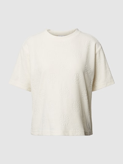 Jake*s Casual T-shirt van badstof met ronde hals Offwhite - 2