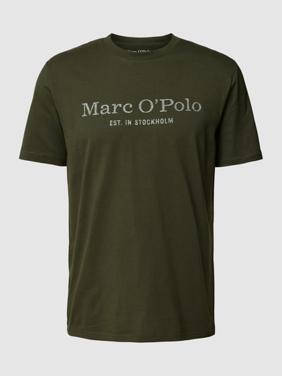 Marc O'Polo T-Shirt mit Label-Print Oliv 2