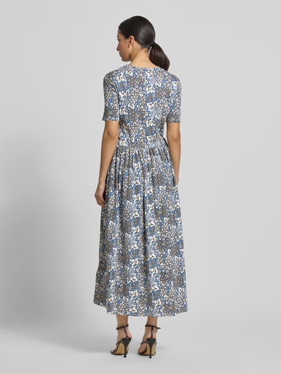 Weekend Max Mara Tailliertes Freizeitkleid aus reiner Baumwolle Modell 'FASCINO' Mittelgrau 5