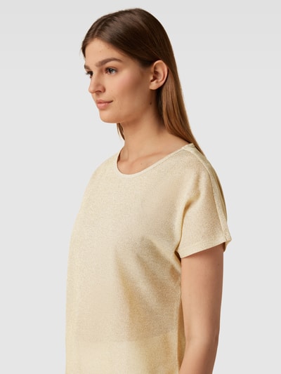 Christian Berg Woman T-shirt in glanzend design Goud gemêleerd - 3