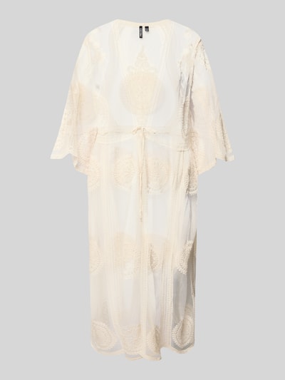 Pieces Loose Fit Kaftan aus Baumwoll-Mix Modell 'AIDA' Beige 1